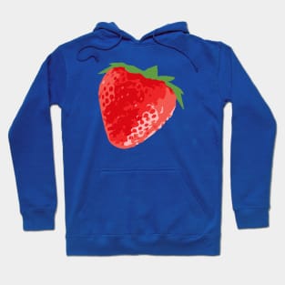 Minimalist Abstract Nature Art #58 Strawberry Hoodie